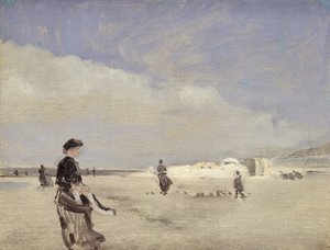Sur la plage de Norderney - Louis Kolitz